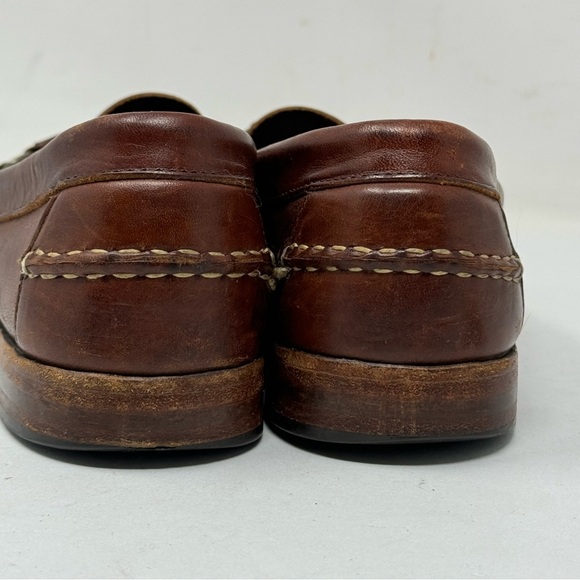 Allen Edmonds Brown Leather Slip On Loafers Mens 10.5 - Picture 6 of 9